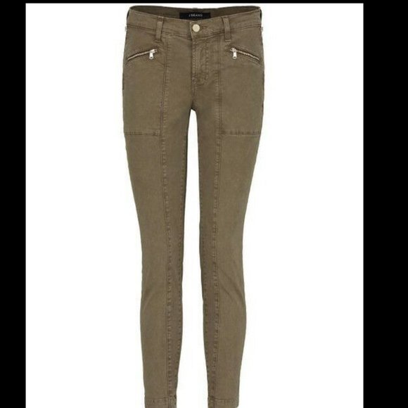 J Brand Utility Zip Moto Army Skinny Ankle Pant - Picture 8 of 13